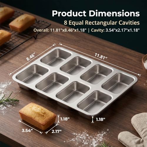 Mini Loaf Baking Pans 8 (3 Count)