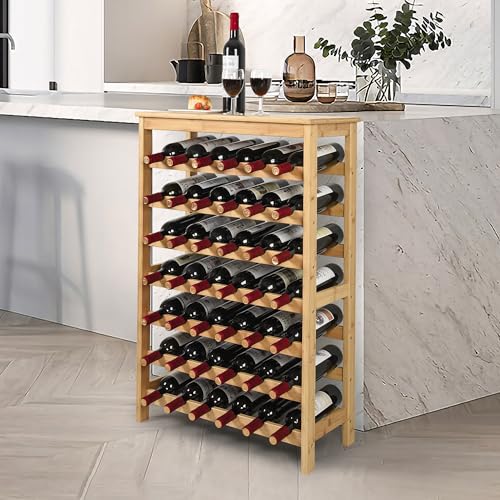 42 Bottles Bamboo Wine Rack