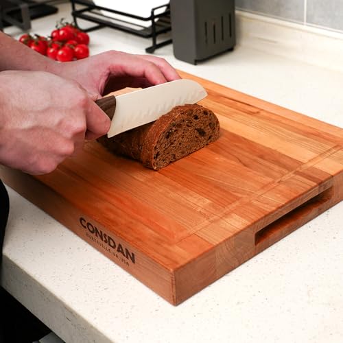 Solid Cherry Wood Cutting Board for Kitchen