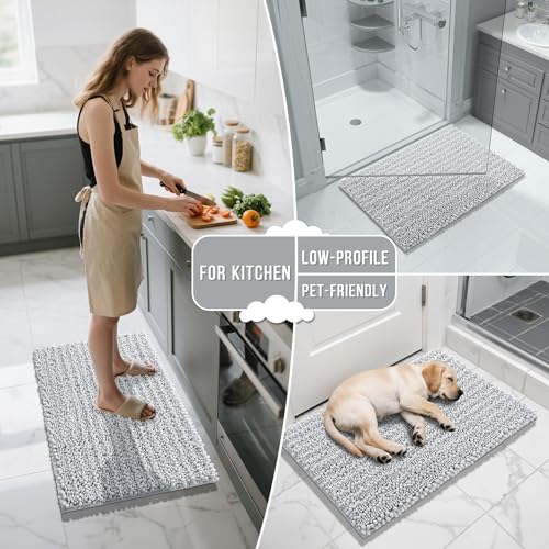 Bathroom Rugs Non Slip Washable 32x20 Inch