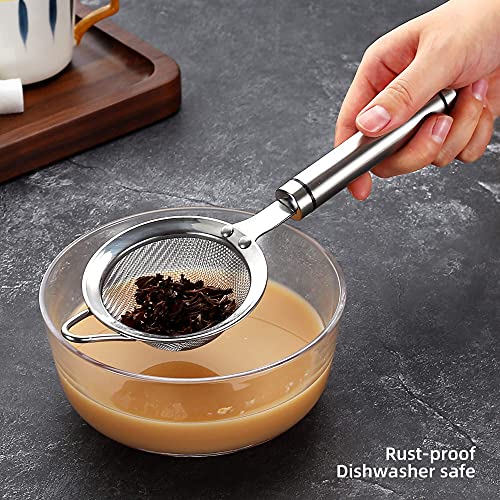 304 Stainless Steel Fine Mesh Strainers for Kitchen