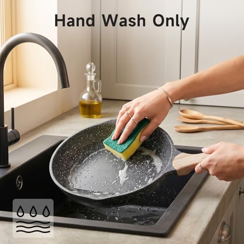 8 & 9.5 & 10 Inch Nonstick Frying Pan Sets for Cooking (3 Count)