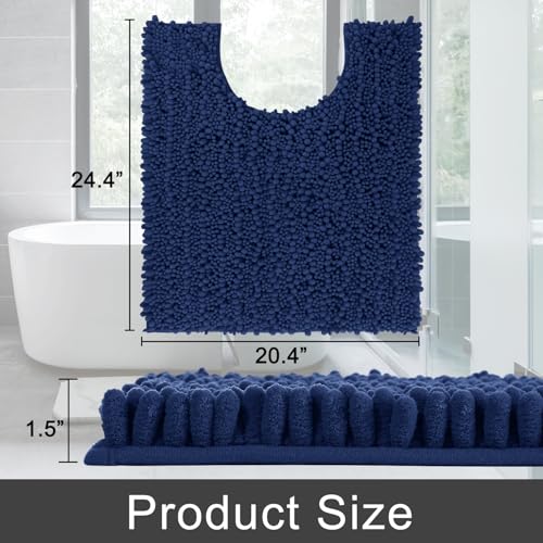 Toilet Rug U Shaped Washable 24x20 Inch