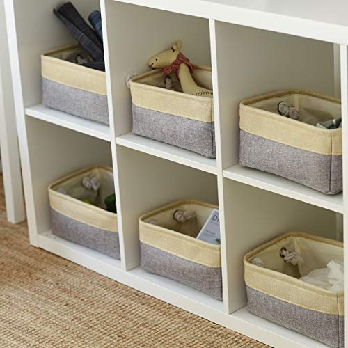 Fabric Storage Baskets for Organizing (6 Count)