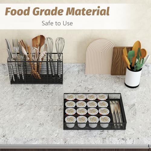 mesh silverware tray for drawer