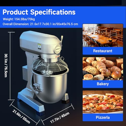 MIXER Commercial Food Mixer 30Qt