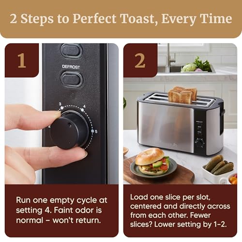 4 Slice Long Slot Toaster