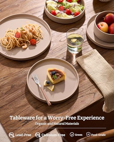Star Stoneware Dinnerware Sets with Pasta Bowls (16 Count)