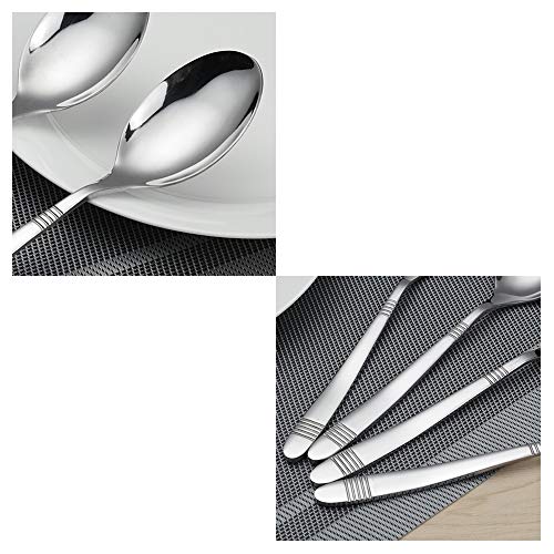 12 Pieces Stainless Steel Dinner Spoons (12 Count)