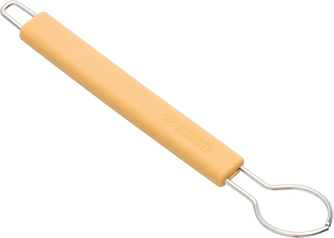 Redecker Silicone Dish Brush Bundle, Includes Interchangeable Natural Horsehair and Tampico Fiber Brush Heads, Sustainable Silicone and Stainless Steel Handle with Hanging Loop, Sand