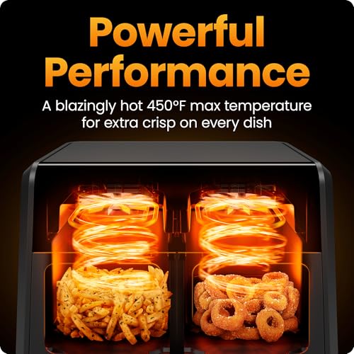 Dual Air Fryer Oven with DC Motor