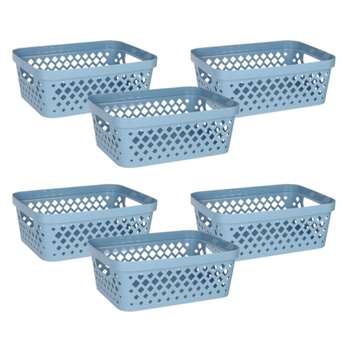 Plastic Storage Basket Set (6 Count)