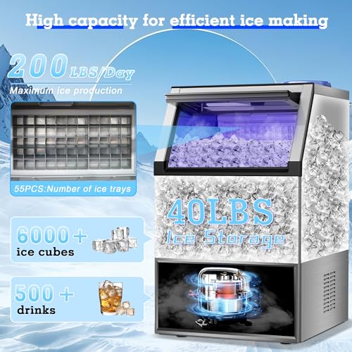 Commercial Ice Maker 200LB
