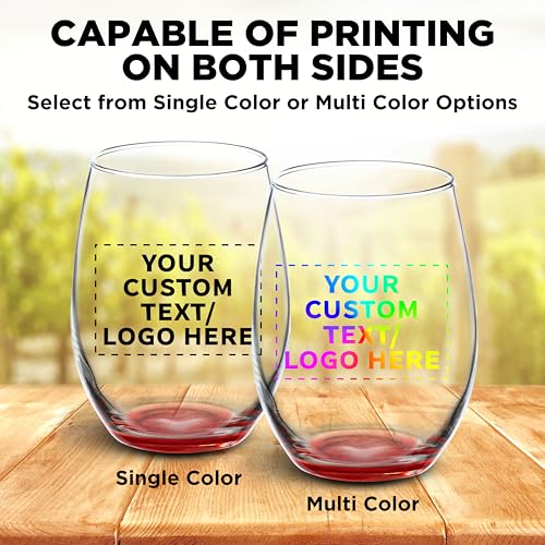 50 ARC Stemless Wine Glasses Set (50 Count)