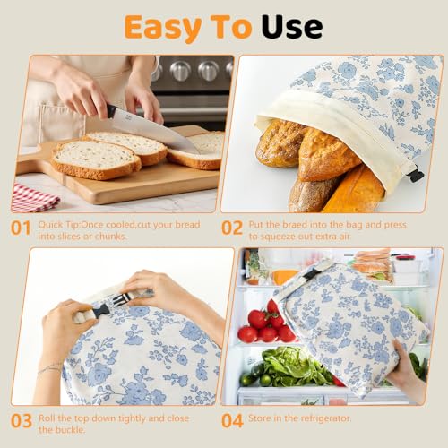 Beeswax Bread Bags for Homemade bread (2 Count)