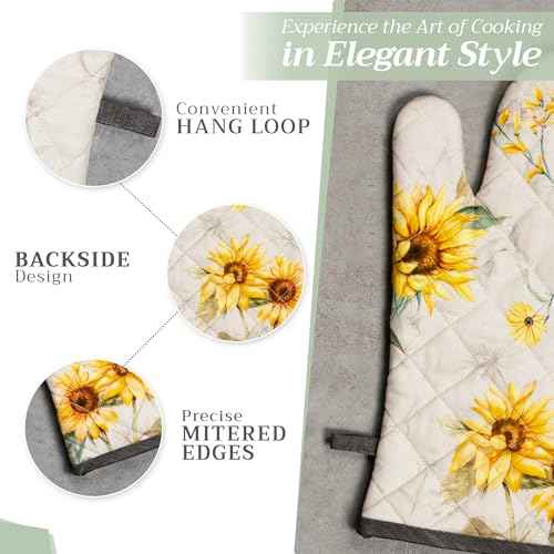 100% Cotton Oven Mitt & Pot Holder Set (2 Count)