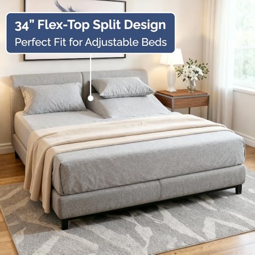 Flex Top Split Head King 4 Piece Sheet Set