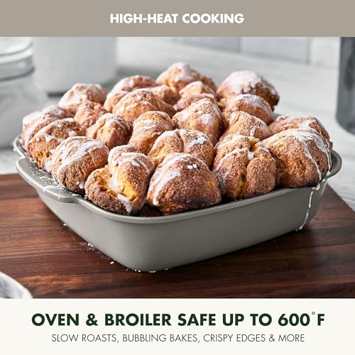 Premiere Ovenware Healthy Ceramic Nonstick 8" Square Cake Baking Pan