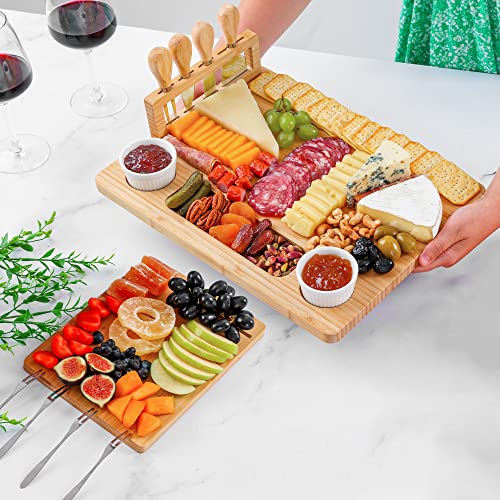Zulay Charcuterie Board Set Large (24 Count)