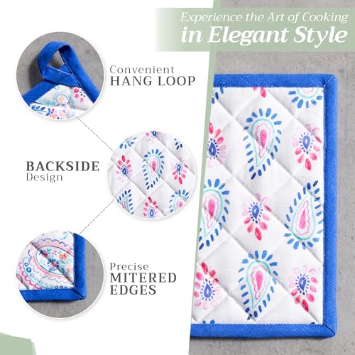 100% Cotton Oven Mitt & Pot Holder Set (2 Count)