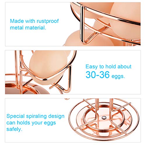 Spiral Design Metal Egg Skelter Dispenser Rack