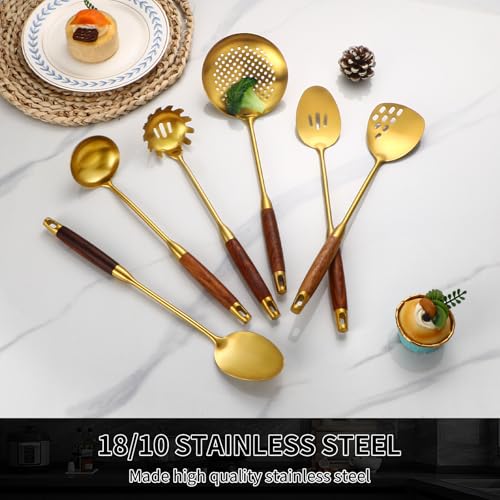 18 10 Stainless Steel Kitchen Utensils Set (6 Count)