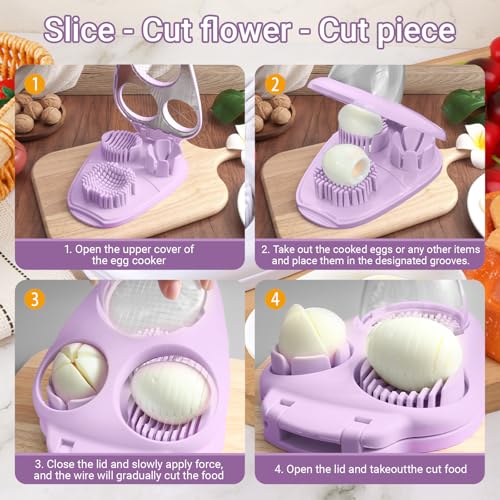 1 Pack Stainless Steel Egg Slicer