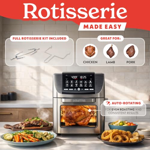 Air Fryer 14 Qt Rotisserie Oven with Window