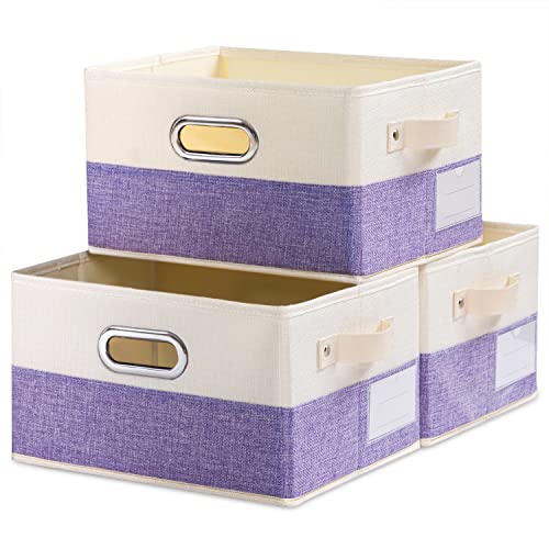 Large Fodable Storage Bins for Closet [3 (3 Count)