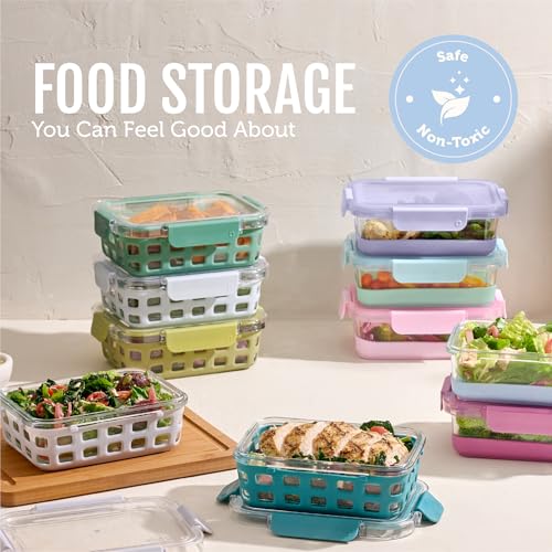 Duraglass 3.4 Cup Glass Meal Prep Containers (5 Count)