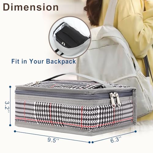Small Insulated Lunch box Portable Soft Bag Mini Cooler Thermal Meal Tote Kit with Handle for Work & School