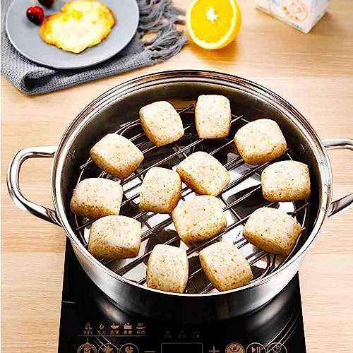 11" Round Cooking Rack Versatile Stainless Steel Grid Grill Steamer Rack