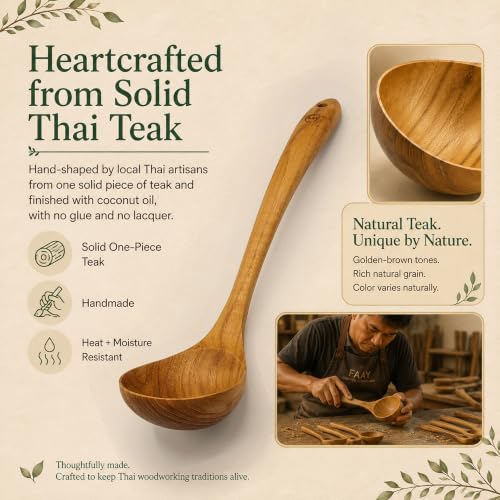 Original Eco Friendly Wooden Serving Ladle