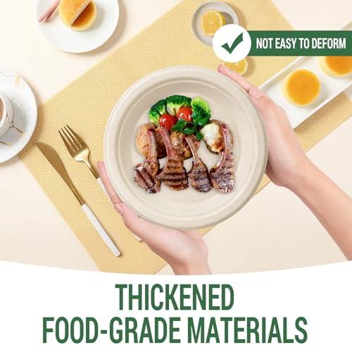 Compostable Paper Plates (50 Count)