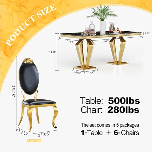 7 Piece Luxury Dining Room Set (7 Count)