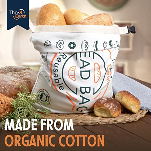 Cotton Linen Bread Bag Organic