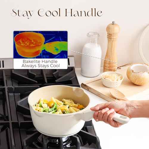 Ceramic Nonstick Saucepan with Lid