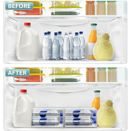 Water Bottle Organizer for Refrigerator & Pantry (4 Count)