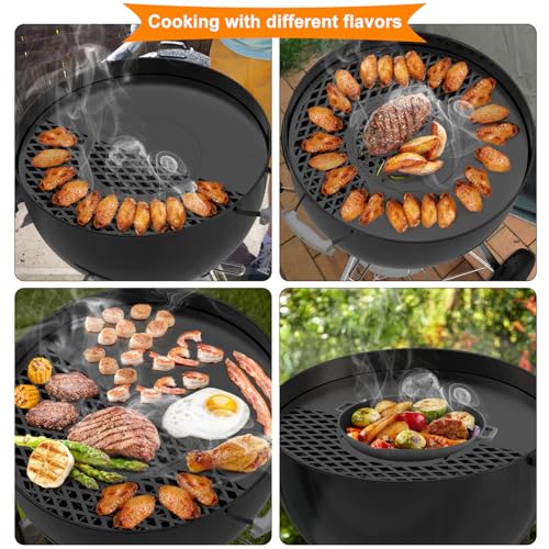 BBQ Griddle and Grate Combo Kit for Weber 26 inch Kettle Charcoal Grills