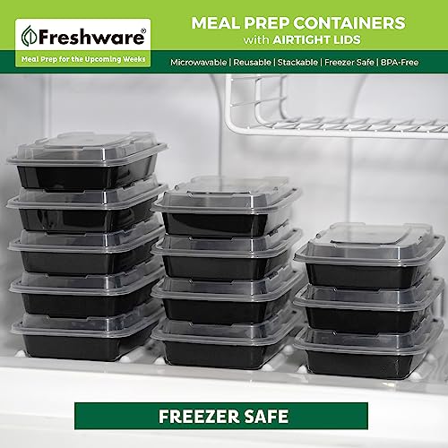 Meal Prep Containers [50 Pack] 1 Compartment with Lids (50 Count)