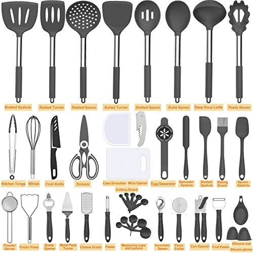 Silicone Cooking Utensil Set (43 Count)