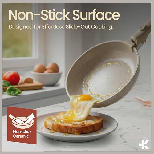 Bakken 17 Piece Ceramic Coated Aluminum Cookware Set (15 Count)