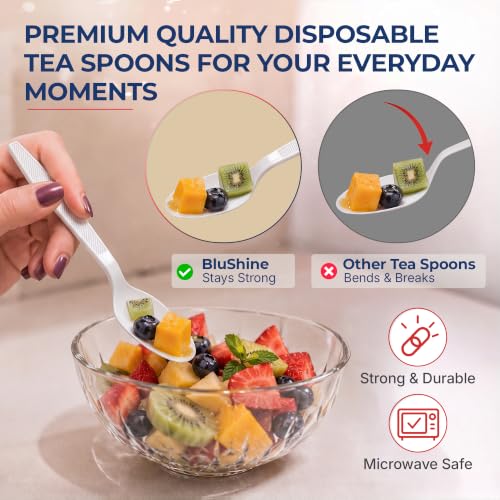 Extra Heavy Duty Plastic Teaspoons (400 Count)