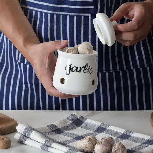 Garlic Keeper with Lid (12 Ounce)