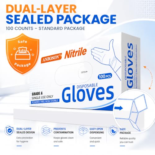 Heavy Duty Nitrile Gloves (1000 Count)