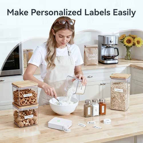 D110 Mini Label Maker Machine with Tape for Home School