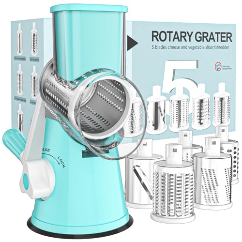 Rotary Cheese Grater Hand Crank Cheese Shredder for Fresh Cheese