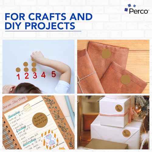 Kraft Brown Round Circle Dot Sticker 2