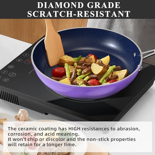 Healthy Duralon Blue Ceramic Nonstick Cookware Set