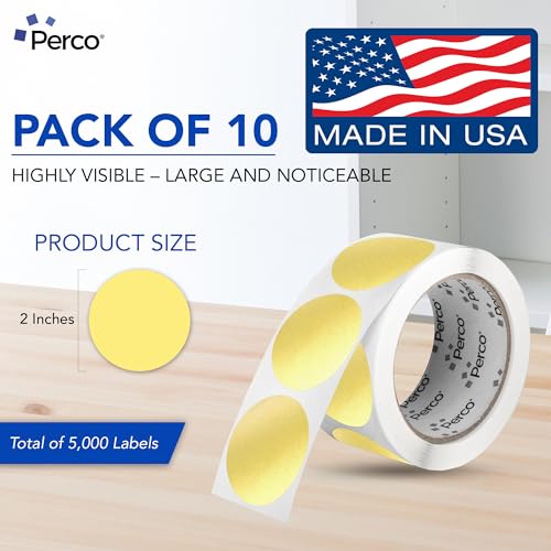 Metallic Gold Perforated Round Circle Dot Sticker 2 (10 Count)